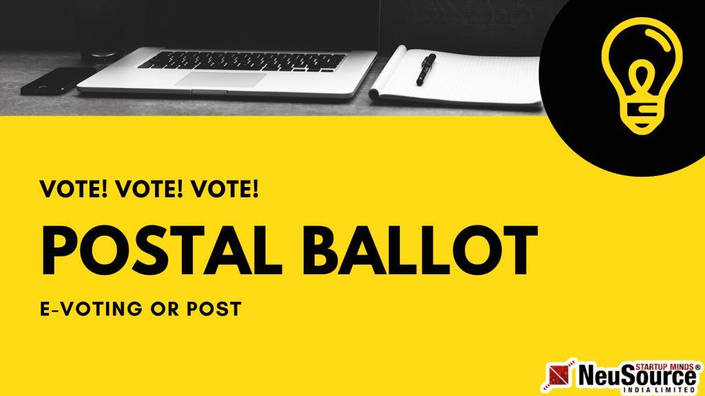 In a Simple language, a postal ballot is a facility of voting through