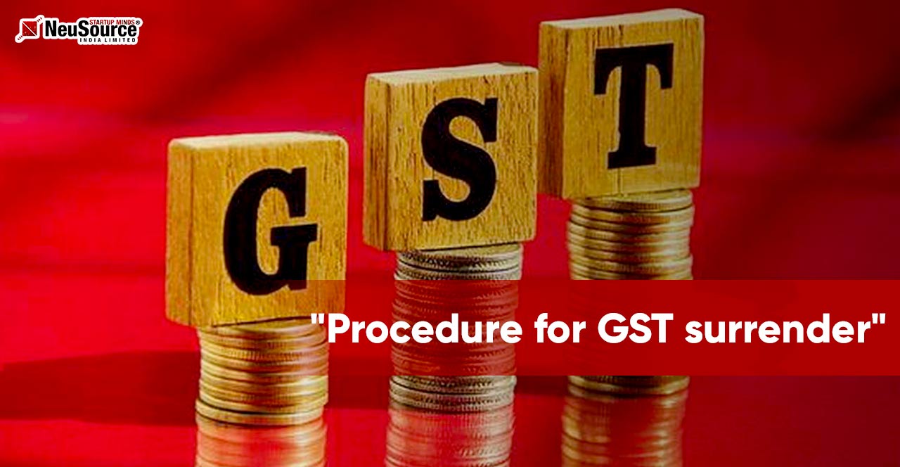about surrender of gst