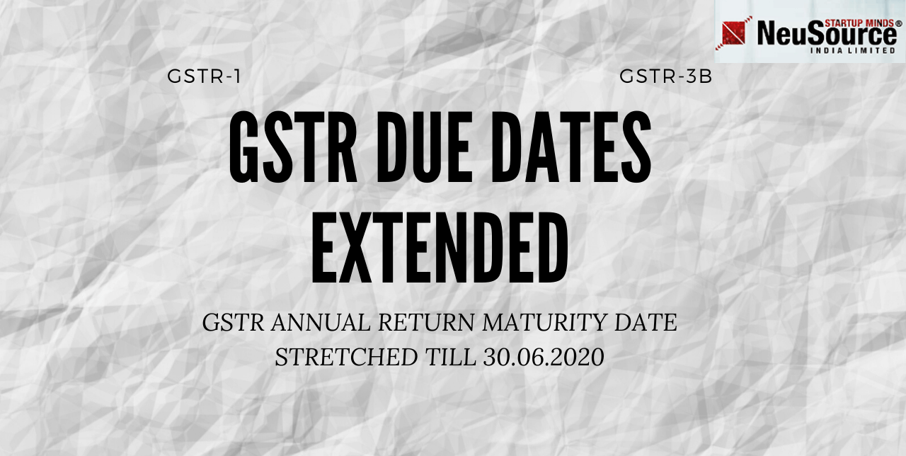 GSTR Target Date Extended, New GSTR Due dates and Extension