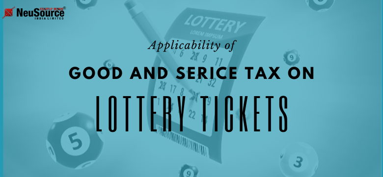 GST on supply of lottery tickets